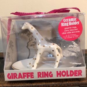 Giraffe Ceramic Ring Holder (in box)